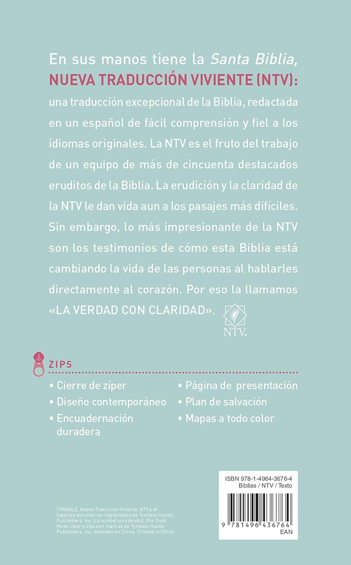 Biblia NTV, Edición Zíper Flores